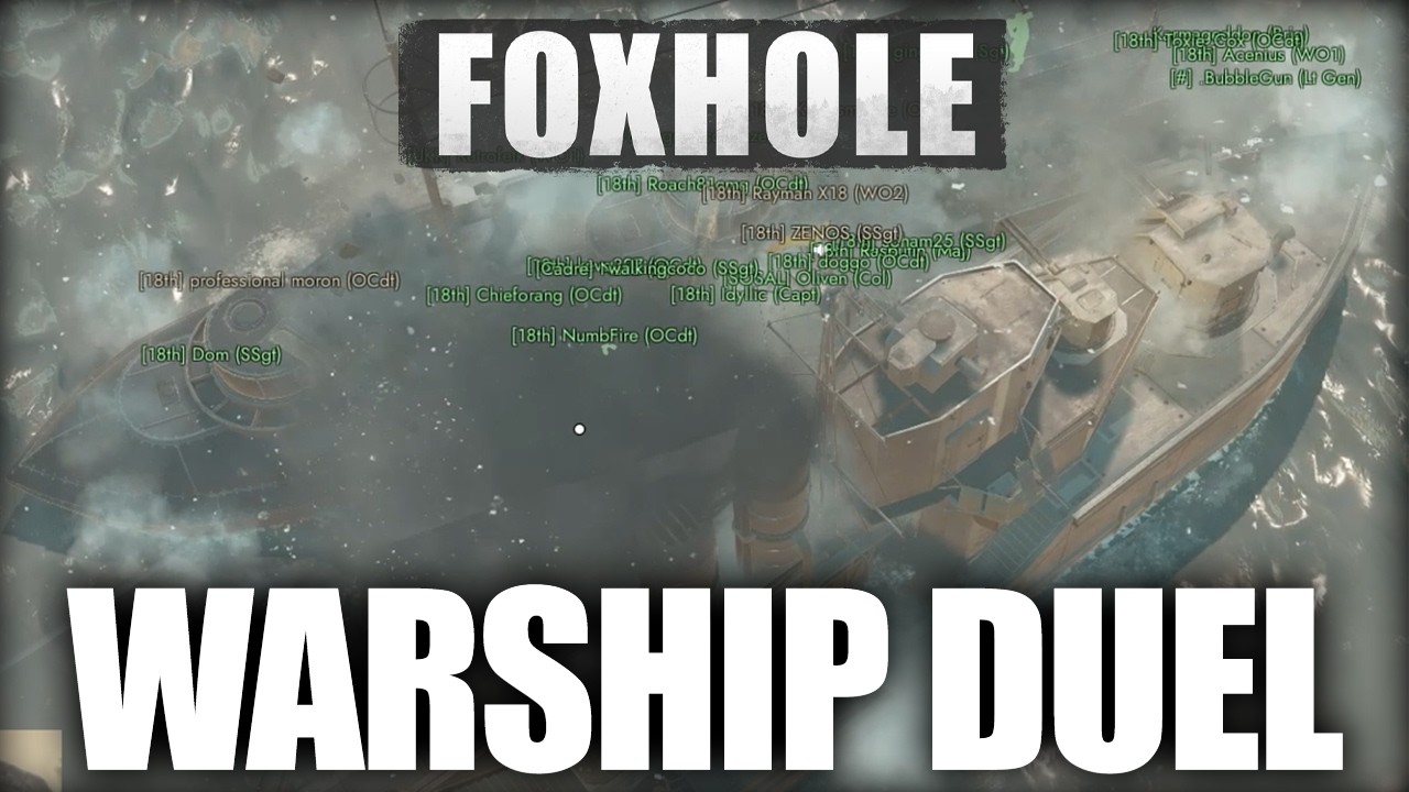 Дуэль боевых кораблей: фрегат против эсминца | Foxhole War 128