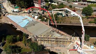 Impressionen: Betonieren der neuen Nagoldbr&uuml;cke der B463 (08.08.2026)