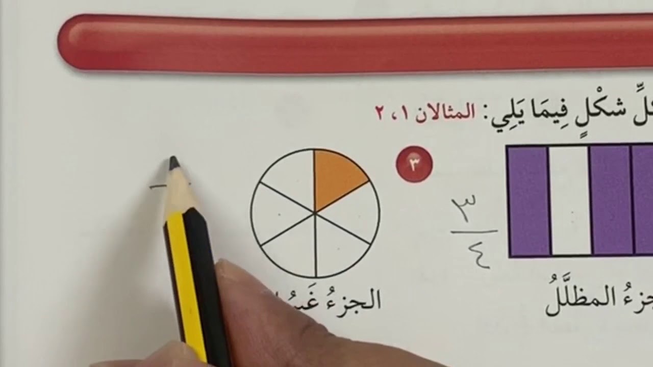 الكسور الاعتيادية - رياضيات الصف الرابع الفصل الثاني