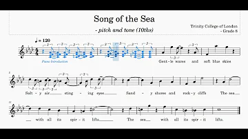Song of the Sea | Trinity Gr. 8 | Vocal Exercise | High Voice | Sing-Along