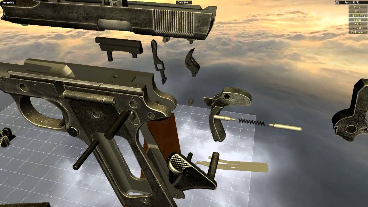 ゲーム実況 漢の銃分解ゲーム M1911ガバメント World Of Guns Youtube