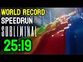 Subliminal | Into The Pit Ending WORLD RECORD | 25:19 SPEEDRUN - NMG