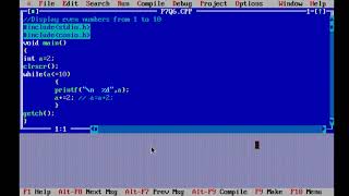 C Programming Series : Display even numbers from 1 to 10