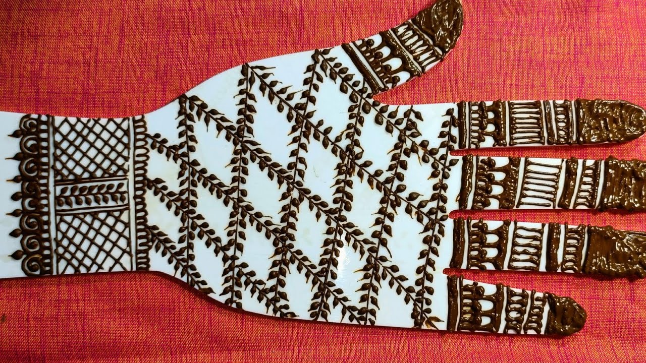 Easy and simple mehandi design !! Mehandi designs !! braidal mehandi ...