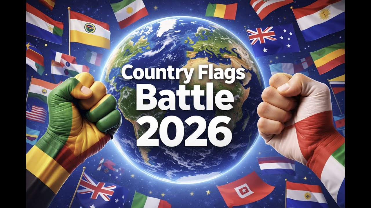 Learn Country Flags 🌍🎵 | Geography Fun 2026 | Part 3 | 24.01.2026 🤩 