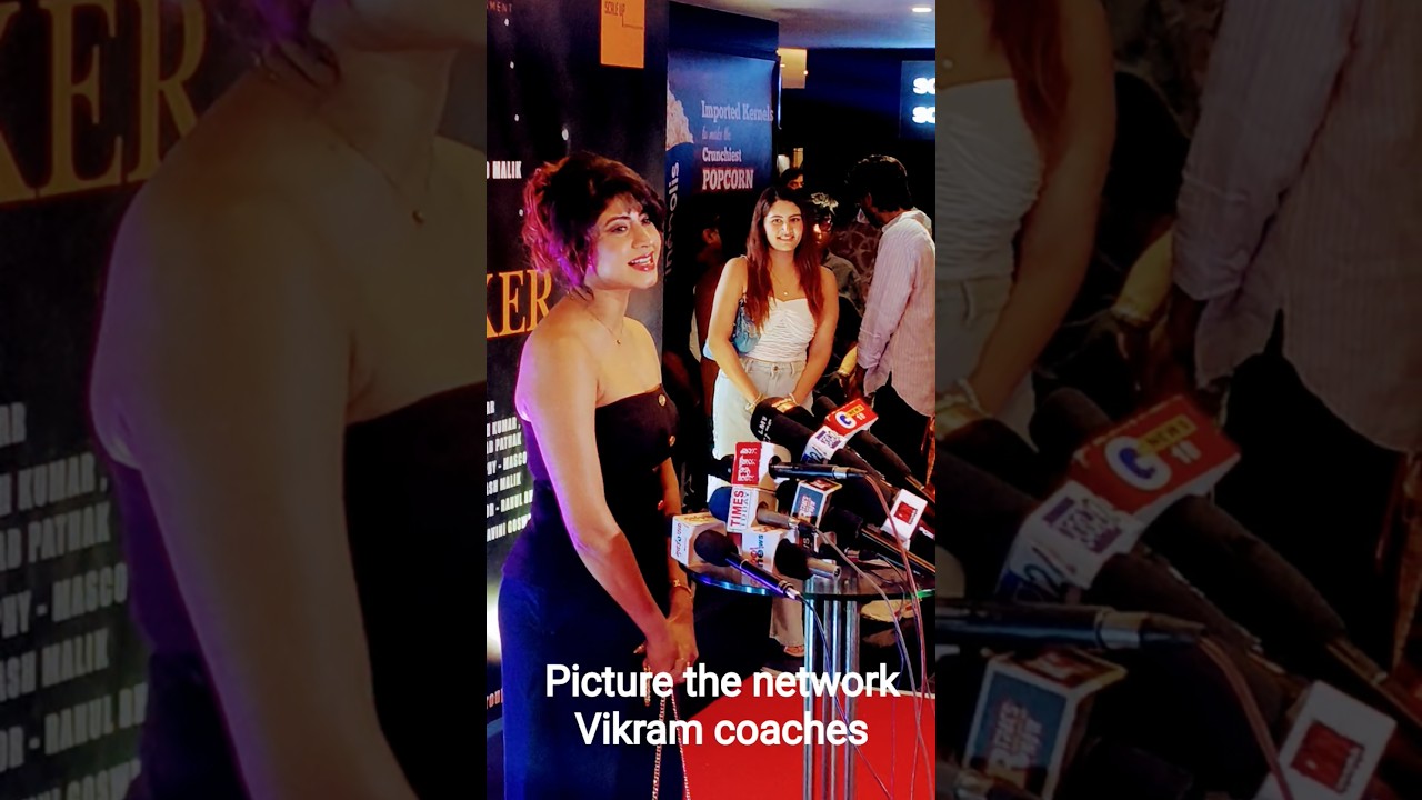 Bollywood actor Vikram coaches an interview video making 