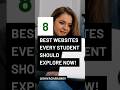 8 Best websites every Student 🧑🏻🎓 should explore now #shorts #students #grammarly #khanacademy