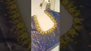 cut work computer work blouse # EASY Stiching method. # short