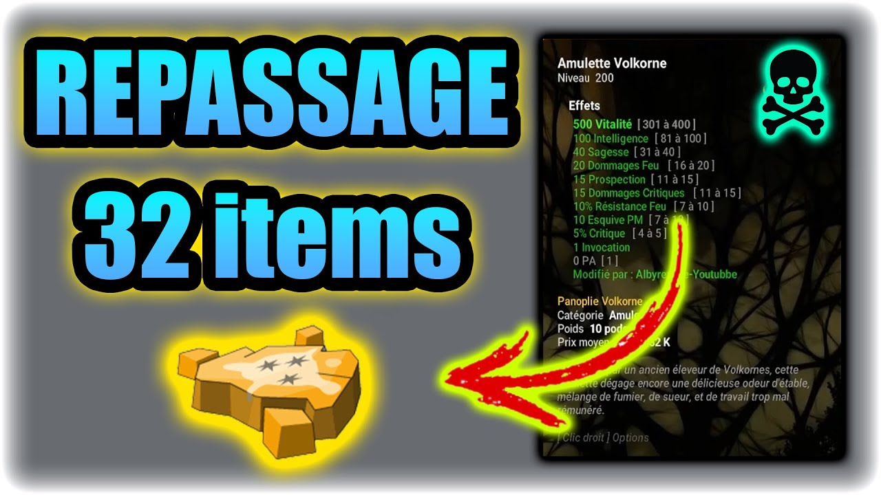 ON TENTE DE REPASSER LA RUNE PA sur 32 ITEMS.. ! FORGEMAGIE [DOFUS]