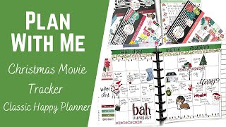 Plan with Me - Christmas Movie Tracker for my Classic Happy Planner