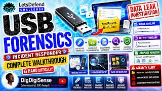 LetsDefend USB Forensics Challenge Walkthrough | Investigating Insider Data Exfiltration (DFIR)