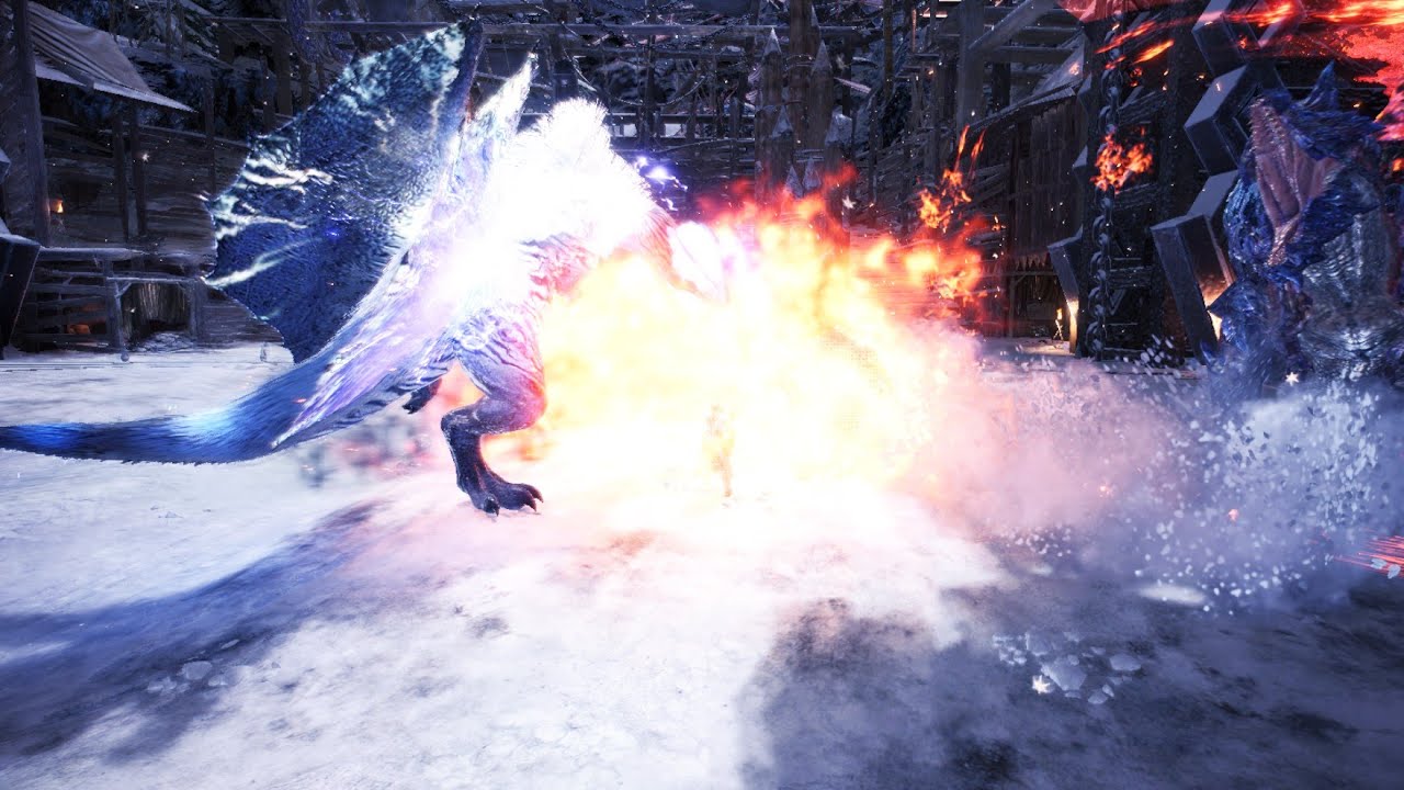 F.Fulgur Anjanath vs Glavenus(mhw full fight)