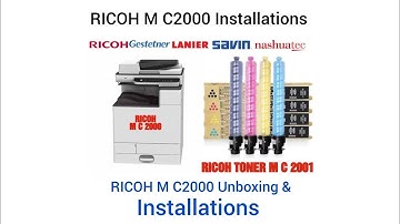Ricoh M C2000 Unboxing। Ricoh M C2000 installations