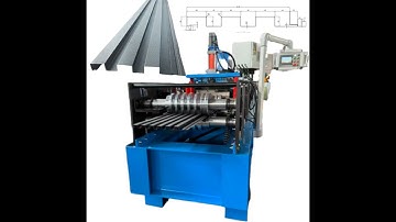Wall cladding panel roll forming machine
