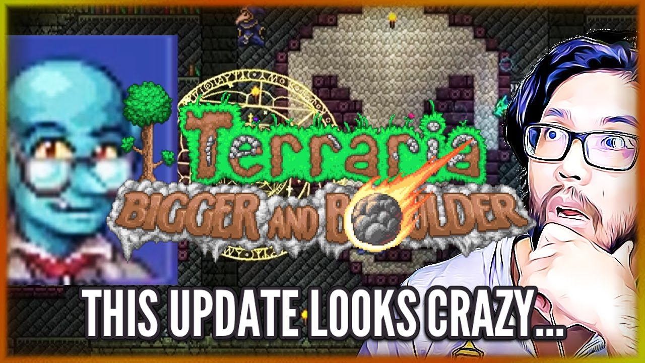 MABI REACTS: TERRARIA 1.4.5 BIGGER AND BOULDER UPDATE TRAILER!
