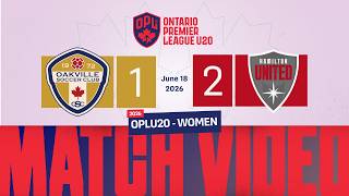 18/06/2026 - OPL U20 Women's Division - Oakville SC U20 vs Hamilton United U20