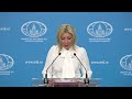 Брифинг М.Захаровой, Москва, 30 мая 2024 года