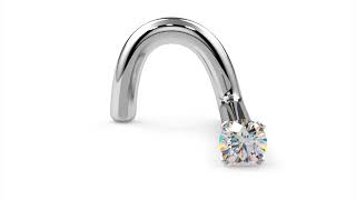 1.5mm Tiny Diamond Prong Nose Ring Stud by FreshTrends Net Worth