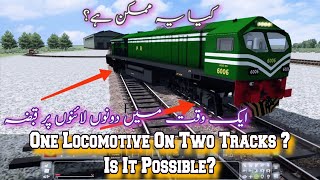 One Locomotive Occupying Two Tracks? Is It Possible? Train Simulator 2021 screenshot 1