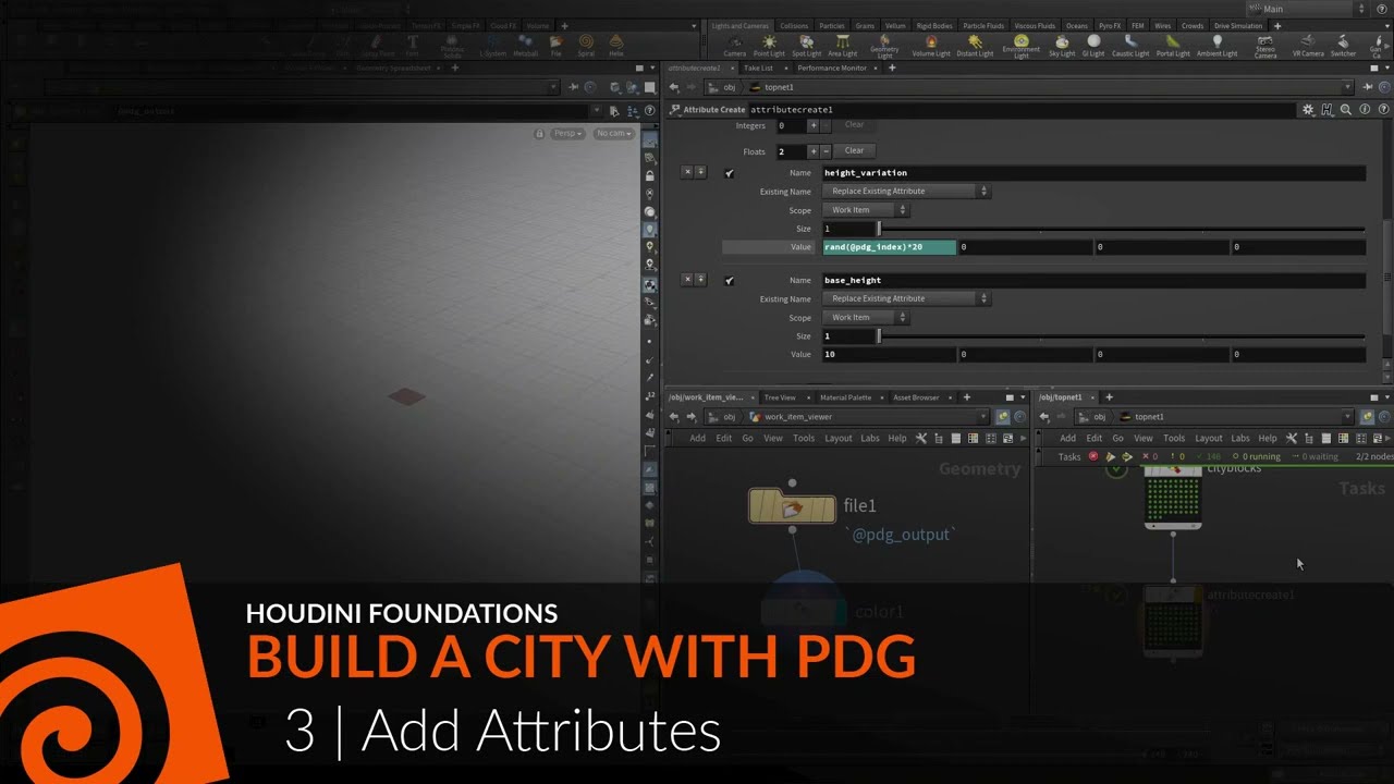 Houdini Foundations: PDG 3 | Add Attributes