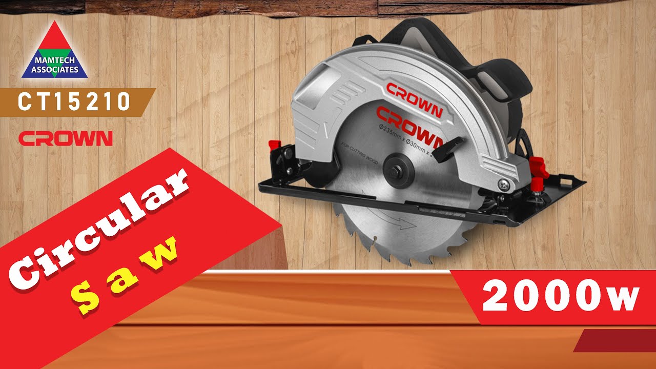 How To Use Circular Saw Crown CT15210 Mamtech Associates YouTube