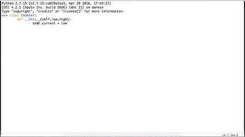 Iterators and Generators Session 1
