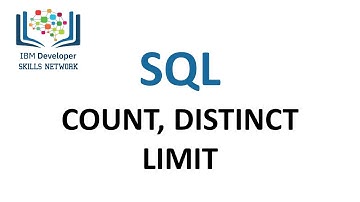 SQL basic: COUNT, DISTINCT, LIMIT
