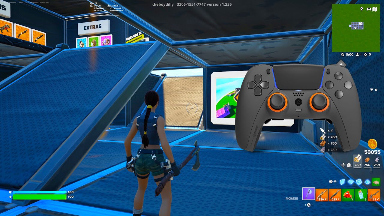 *NEW* LARA CROFT SKIN🐐Fortnite 3v3v3v3 Go Goated Zone Wars Gameplay 🏆