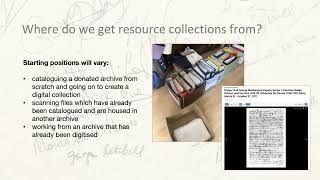 The Quill Project - Online Training 4 - Archive & Resource Collections