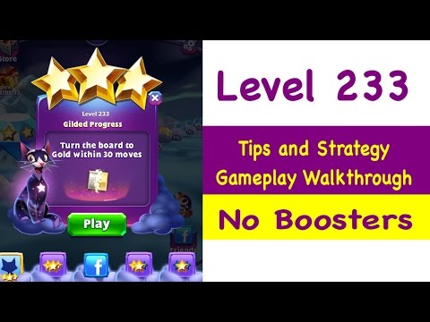 Bejeweled Stars - Level 233 - Tips and Strategy Gameplay Walkthrough No Power Ups