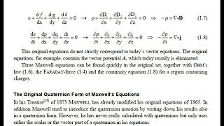 Original Maxwell equations