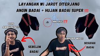 LAYANGAN WI JAROT DITERJANG BADAI SUPER‼️APAKAH KUAT SAMPE TEMBUS AWAN⁉️ #layangan #cotek