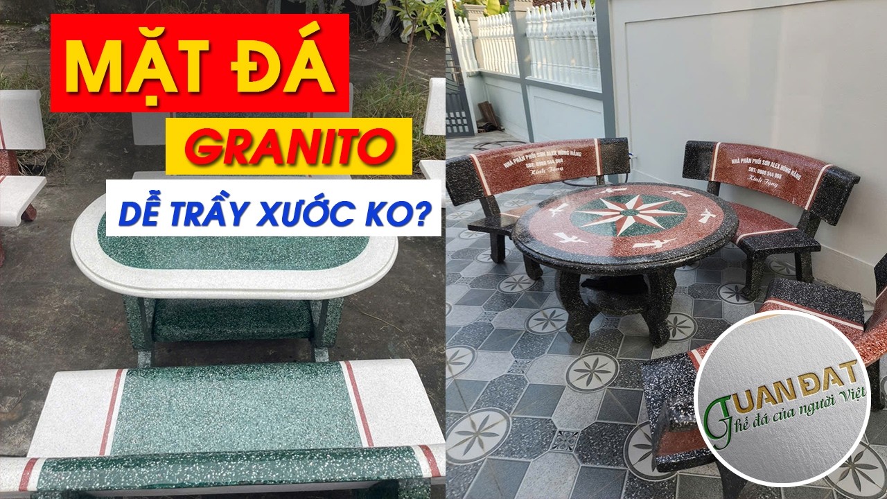 Mặt đá Granito có dễ trầy xước không? - Ghế đá Thanh Hóa