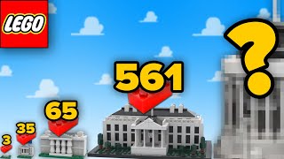 LEGO White House in Different Scales | Comparison