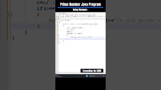Prime Number Java Program #shorts #coding #java #programming #viral #viralshorts screenshot 2