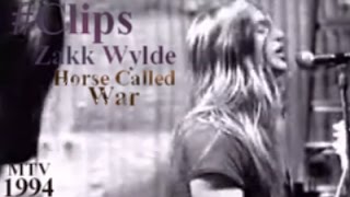 ▶Clips Zakk Wylde - Horse Called War (1994, MTV)