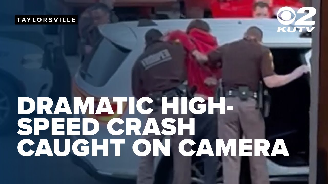 Dramatic end to high-speed chase caught on camera in Taylorsville - YouTube