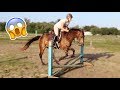 Western Rider Tries Riding English & Jumping (FIRST TIME EVER)