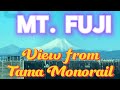 Mt. Fuji View from a moving Tama Monorail #tachikawa #tokyo #mtfuji 
