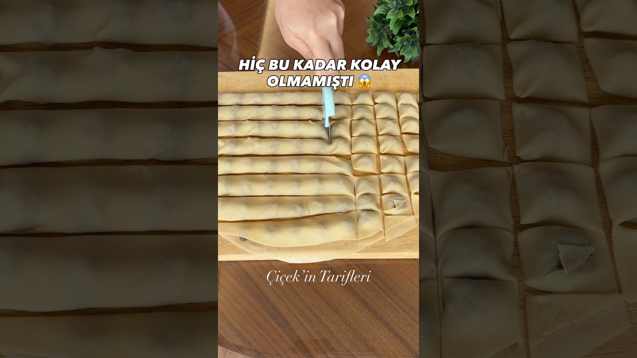 MANTI YAPMAK HİÇ BU KADAR KOLAY OLMAMIŞTI 😱 #ramadanwithyoutube #yemektarifleri