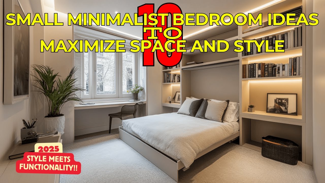 10 Small Minimalist Bedroom Ideas to Maximize Space and Style - YouTube