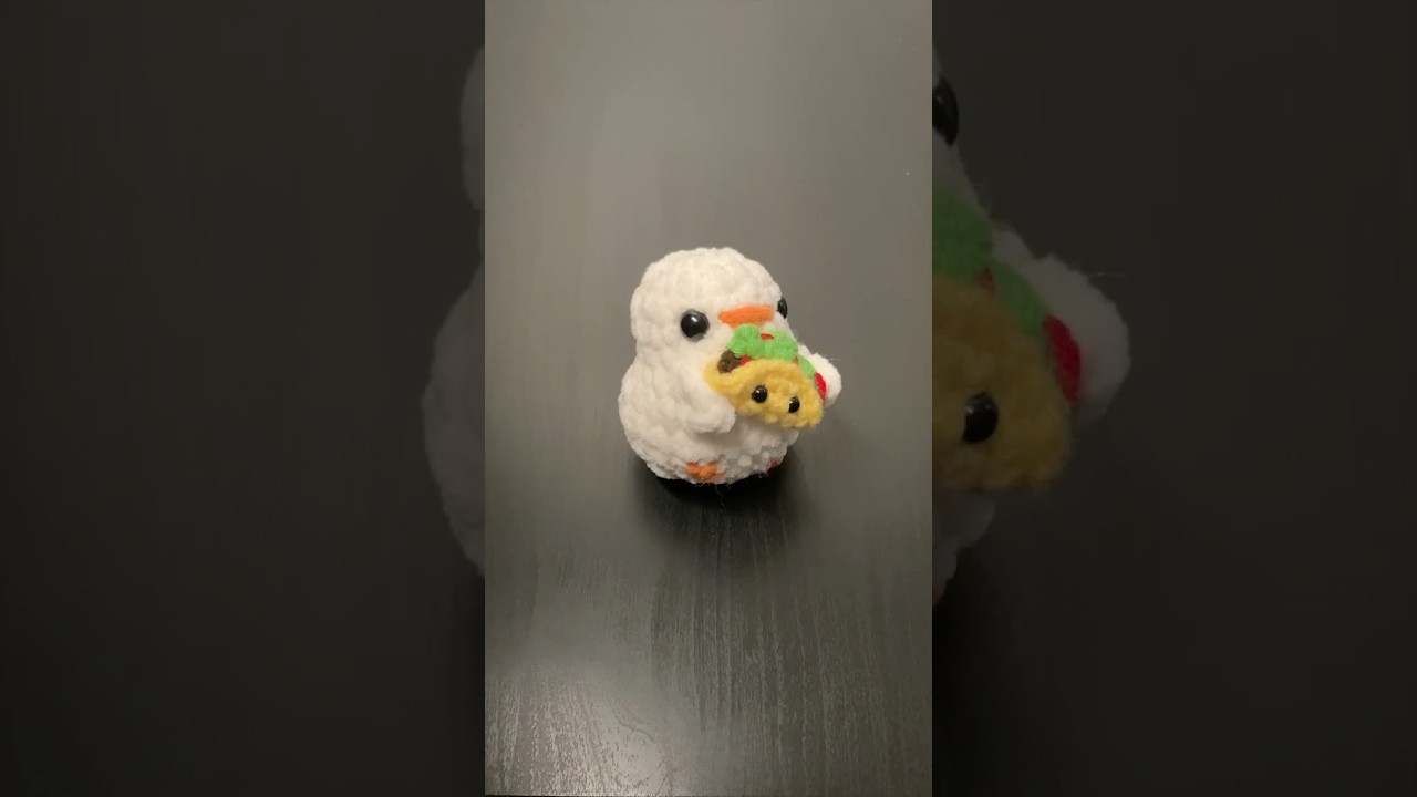 Crochet a chicken with taco ✨