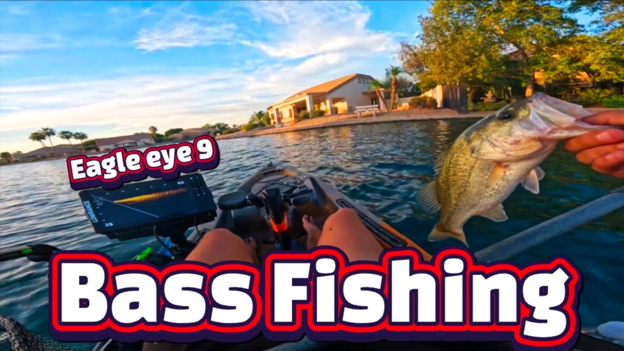 Bass fishing on my old town 120 pdl in a storm.