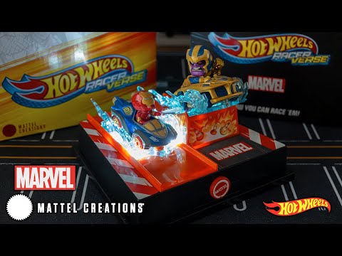 YouTube thumbnail: Hot Wheels RacerVerse Marvel 2-Pack