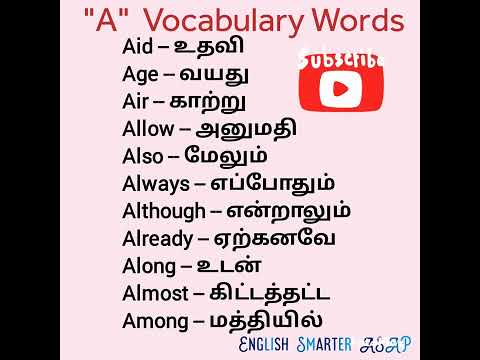 Daily Use English Vocabulary Words\