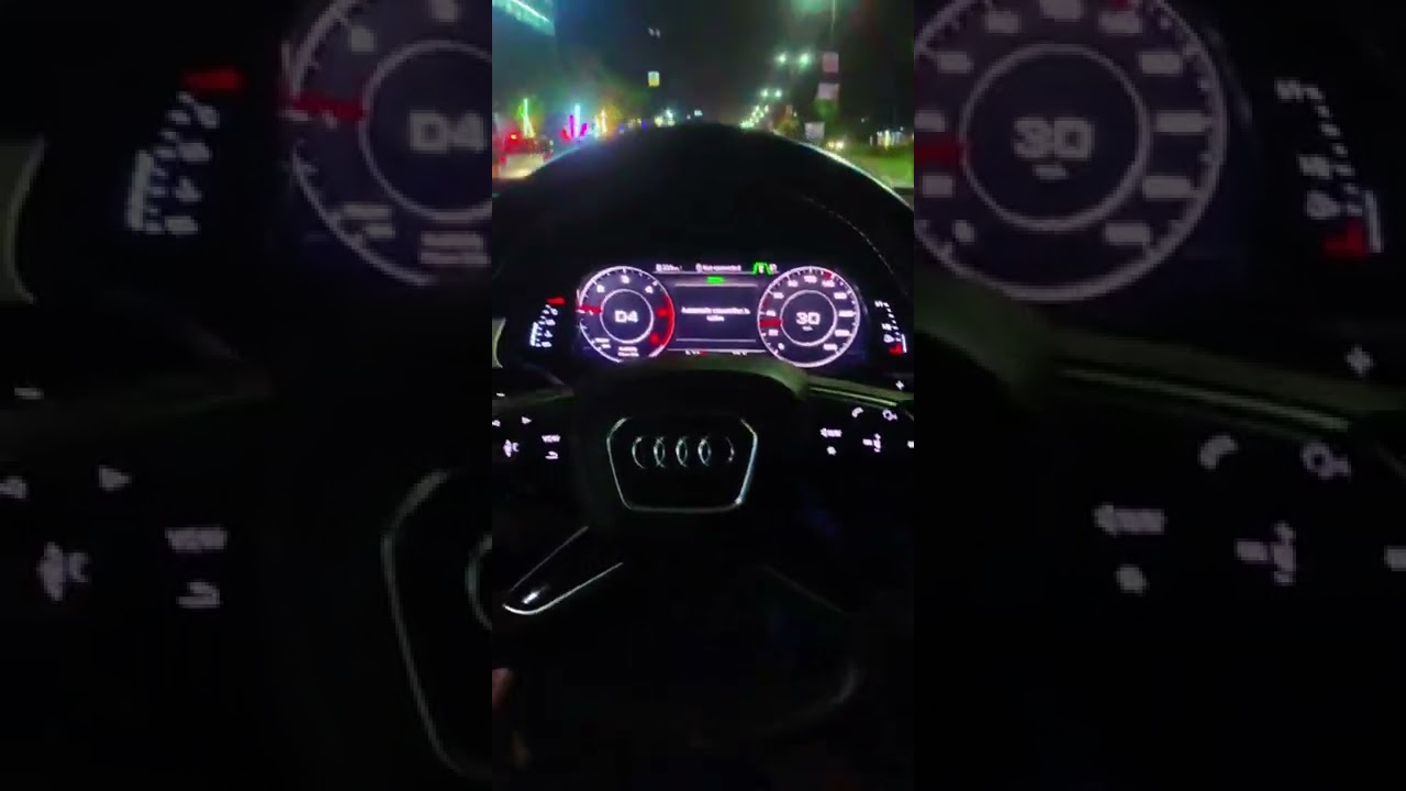 Audi Q7 Night driving status 