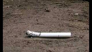 Burning cigarette