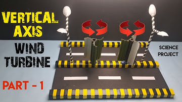 How to Make Vertical Axis Wind 🌬Turbine Model | Science Project (Part 1)