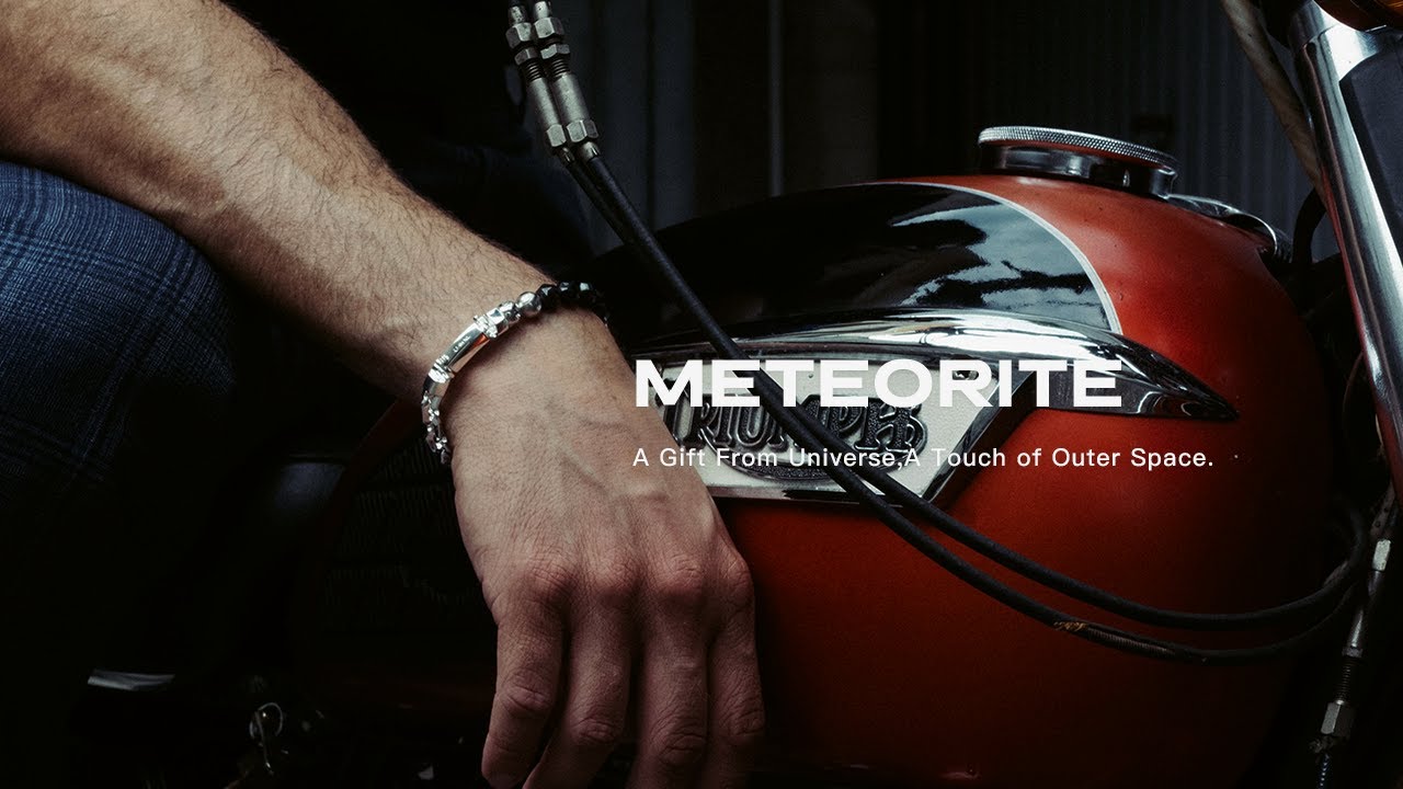 AWNL Men's Meteorite Bracelet with Nuummite