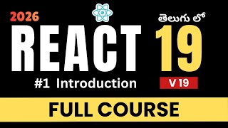 React 19 Tutorial For Beginners Introduction To The Latest React Version React 19 In Telugu